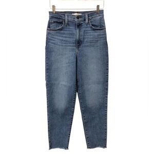 Levi's | High Waisted Raw Hem Mom Jeans Size 28
